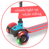 Scotti Glow - 3 Tekerlekli Işıklı Scooter - Kırmızı