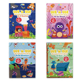 Use 'N Use Activity Book Süper Seti (4 Adet Tak Çıkar Çıkartmalı Aktivite Kitabı)