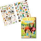 Use 'N Use Sticker Book Funky Farm (Tak Çıkar Çıkartma Kitabı)