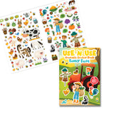 Use 'N Use Sticker Book Süper Seti (3 Adet Tak Çıkar Çıkartma Kitabı)