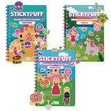 Stickypuff Sihirli Dünya Seti (3 Kabartmalı Tak Çıkar Çıkartma Kitabı)