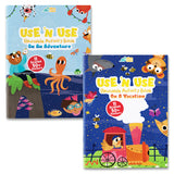 Use 'N Use Activity Book Seti (On A Vacation - On An Adventure) (2 Adet Tak Çıkar Aktivite Kitabı)