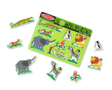 Ahşap Sesli Yapboz - Hayvanat Bahçesi - Neobebek