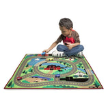 Oyun Halısı Arabalar - 4 Ahşap Araba Hediyeli