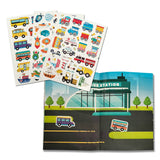 Use 'N Use Sticker Book Seti (Funky Farm - Total Travel) (2 Adet Tak Çıkar Çıkartma Kitabı)