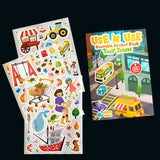 Use 'N Use Sticker Book Seti (Dress Me Up-Tiny Town) (2 Adet Tak Çıkar Çıkartma Kitabı)