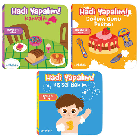 Hadi Yapalım! Süper Set - 3 Adet Hareketli Kitap