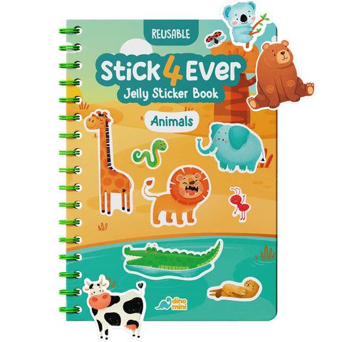 Stick4Ever - Animals (Tak Çıkar Jelly Sticker Kitabı)