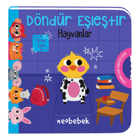 Döndür Eşleştir - Hayvanlar - Çarklı Kitap