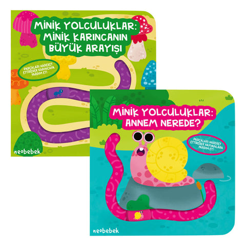 Minik Yolculuklar Serisi - 2 Adet Parmak Takipli Kitap