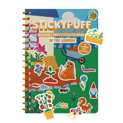 Stickypuff - In The Garden (Kabartmalı Tak Çıkar Çıkartma Kitabı)