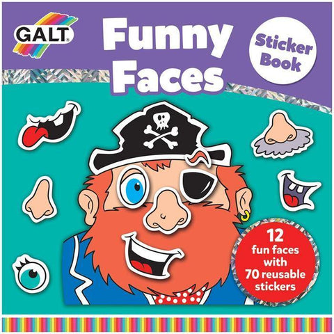 Funny Faces Sticker Book (Komik Suratlar Çıkartma Kitabı) - Neobebek