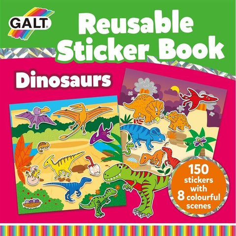 Reusable Sticker Book - Dinosaurs (Tekrar Kullanılabilir Çıkartma Kitabı) - Neobebek